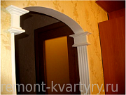 Ремонт коридора с аркой в дверном проеме
