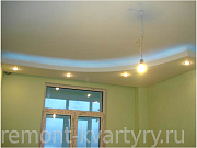 Ремонт комнаты со светодиодной подсветкой и гипсокартонной конструкцией